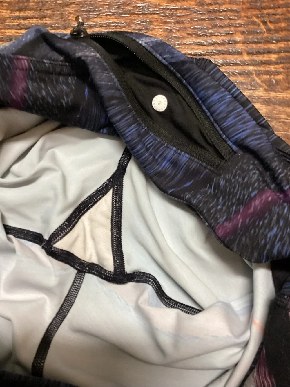 lululemon athletica Multicolor Electrobeam Abstract Print Wunder Leggings 8